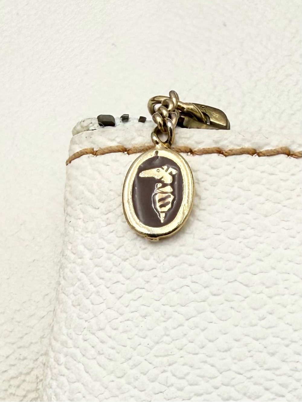 TRUSSARDI 1911 MILANO Vintage Italian Greyhound Tote Bag w/ Pouch Made in ITALY - Picture 15 of 16